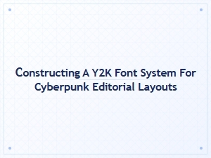 Constructing a Y2k Font System for Cyberpunk Layouts