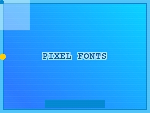 Pixel Fonts for Vintage Arcade Cabinet Displays